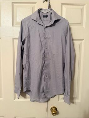 Van Heusen Men’s Light gray Button-Down Dress Shirt